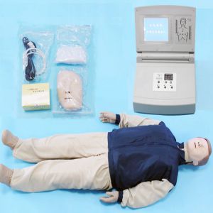 Large-screen LCD color display advanced computer cardiopulmonary resuscitation simulator